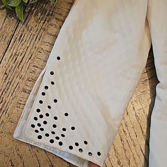 Alberto Makali white blazer jacket skirt set size  4 Vintage - Picture 4 of 15